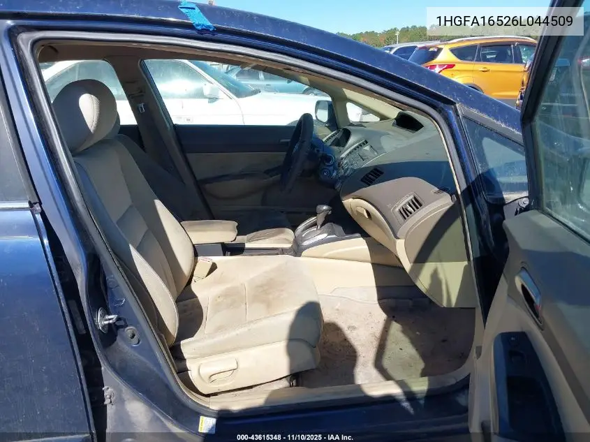 1HGFA16526L044509 2006 Honda Civic Lx