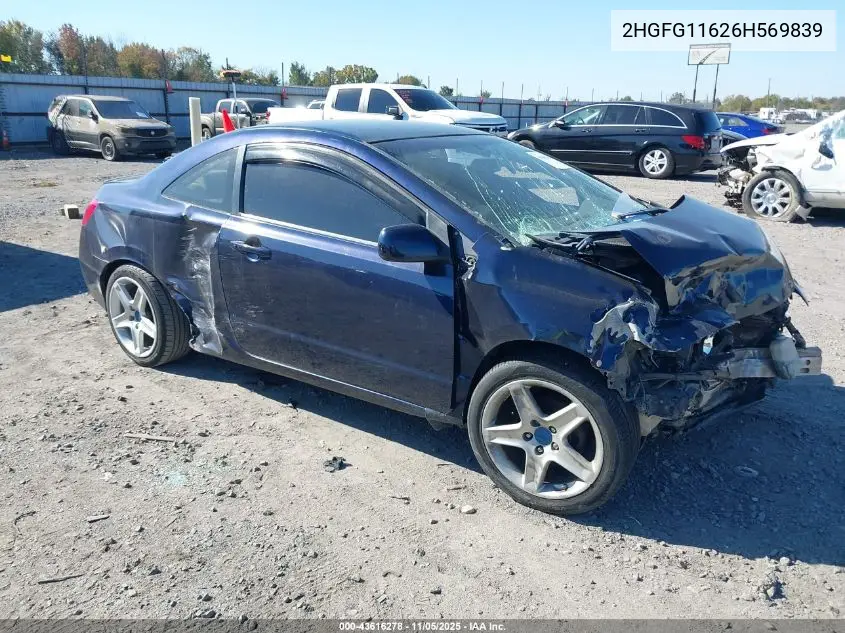 2HGFG11626H569839 2006 Honda Civic Lx