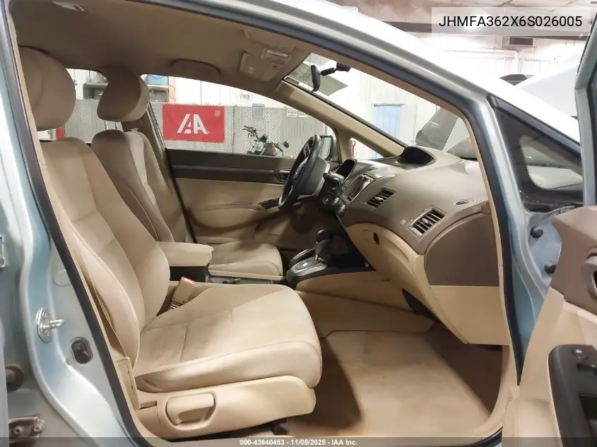 JHMFA362X6S026005 2006 Honda Civic Hybrid