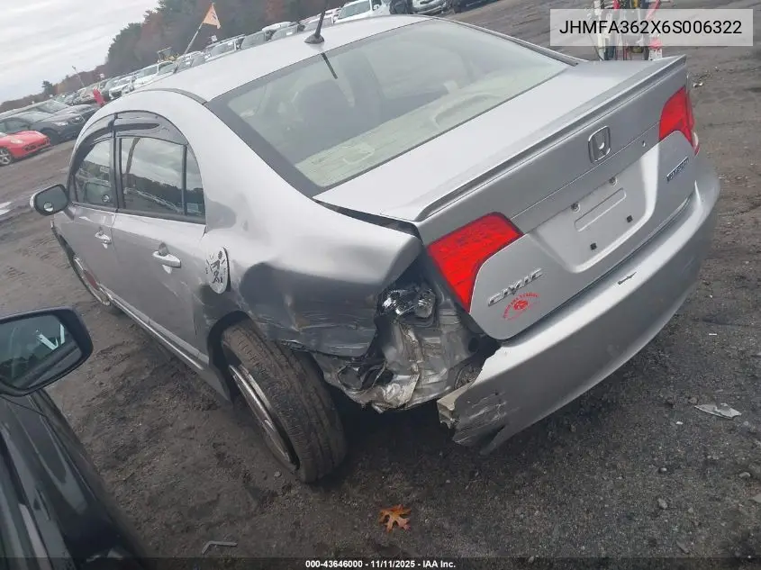 JHMFA362X6S006322 2006 Honda Civic Hybrid