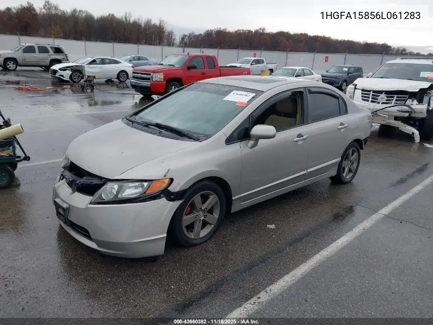 1HGFA15856L061283 2006 Honda Civic Ex