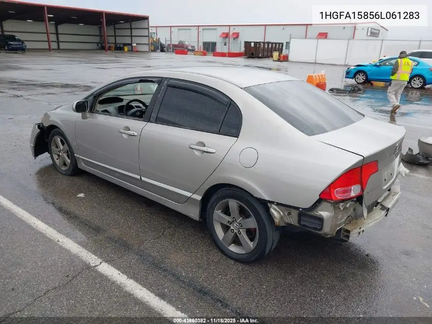 1HGFA15856L061283 2006 Honda Civic Ex