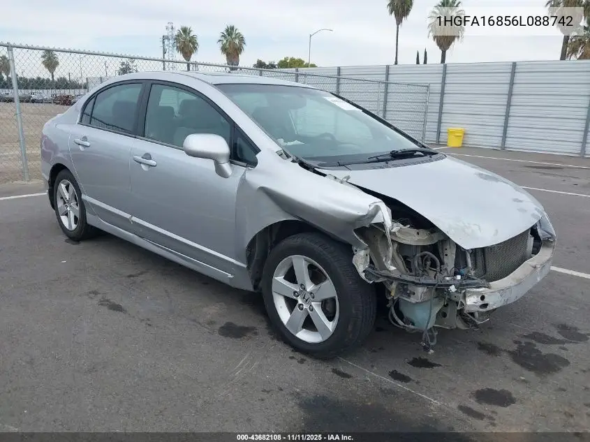 1HGFA16856L088742 2006 Honda Civic Ex