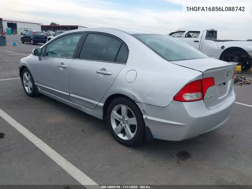 1HGFA16856L088742 2006 Honda Civic Ex