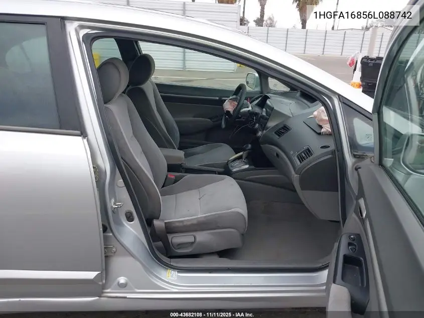 1HGFA16856L088742 2006 Honda Civic Ex