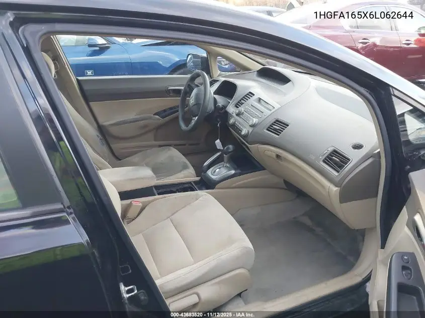 1HGFA165X6L062644 2006 Honda Civic Lx