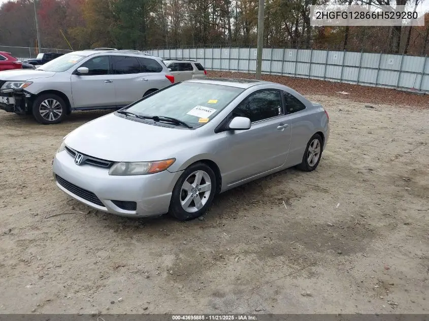 2HGFG12866H529280 2006 Honda Civic Ex