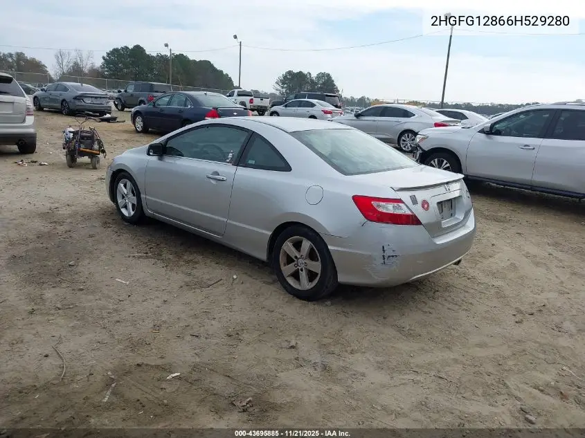 2HGFG12866H529280 2006 Honda Civic Ex