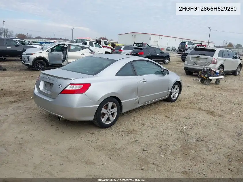 2HGFG12866H529280 2006 Honda Civic Ex