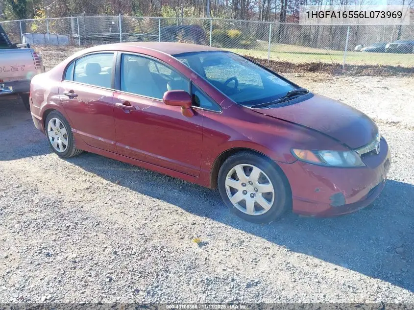 1HGFA16556L073969 2006 Honda Civic Lx