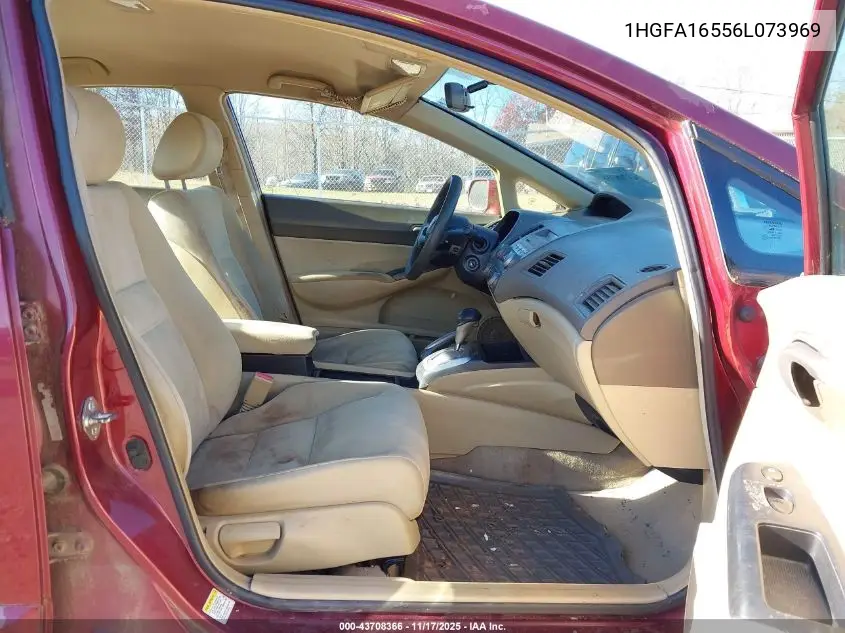 1HGFA16556L073969 2006 Honda Civic Lx