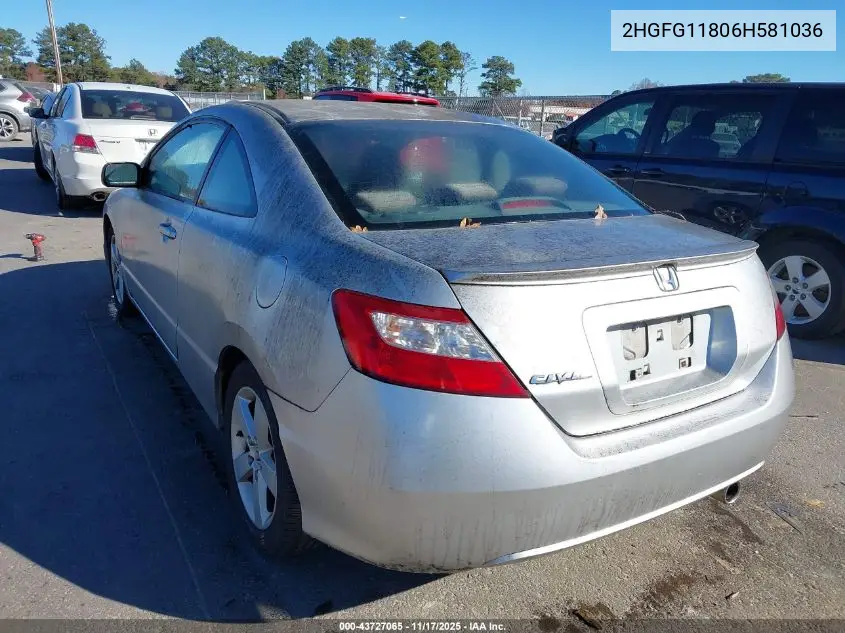 2HGFG11806H581036 2006 Honda Civic Ex