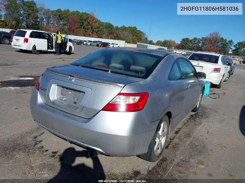 2HGFG11806H581036 2006 Honda Civic Ex