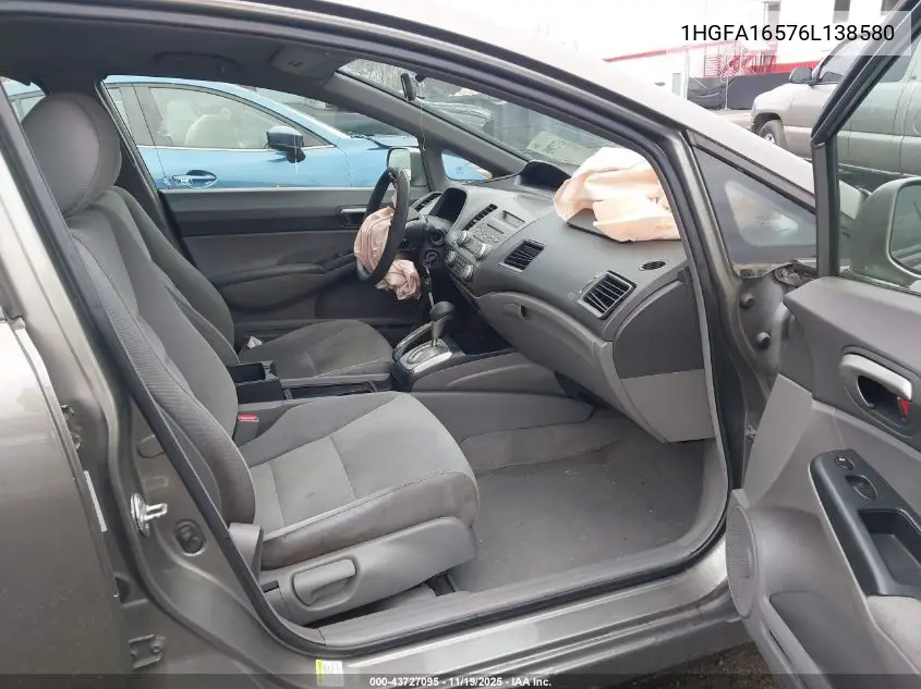 1HGFA16576L138580 2006 Honda Civic Lx