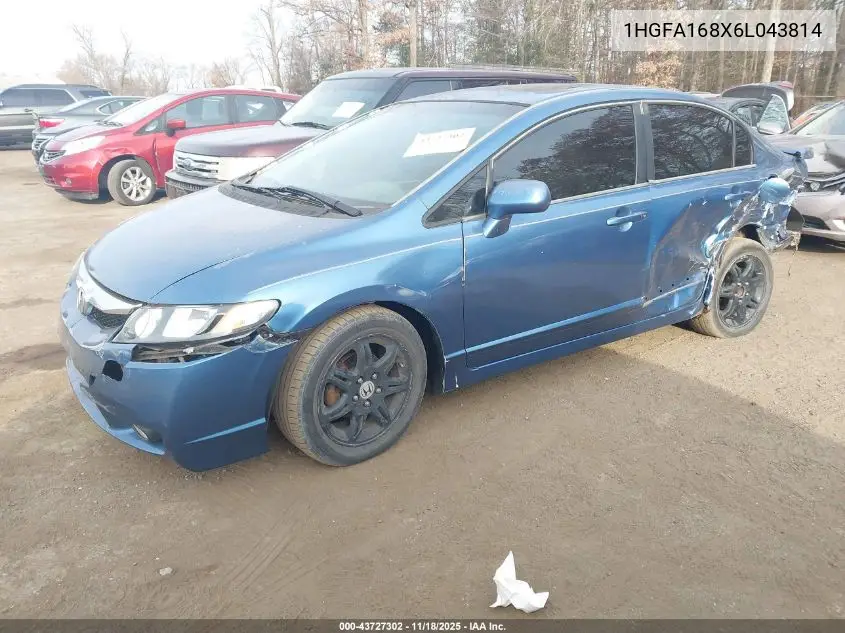1HGFA168X6L043814 2006 Honda Civic Ex