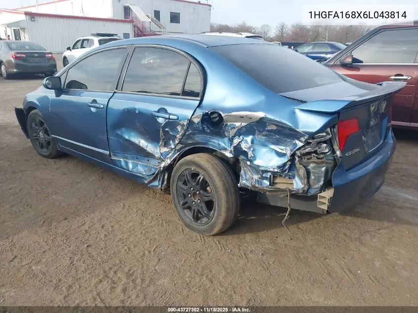 1HGFA168X6L043814 2006 Honda Civic Ex
