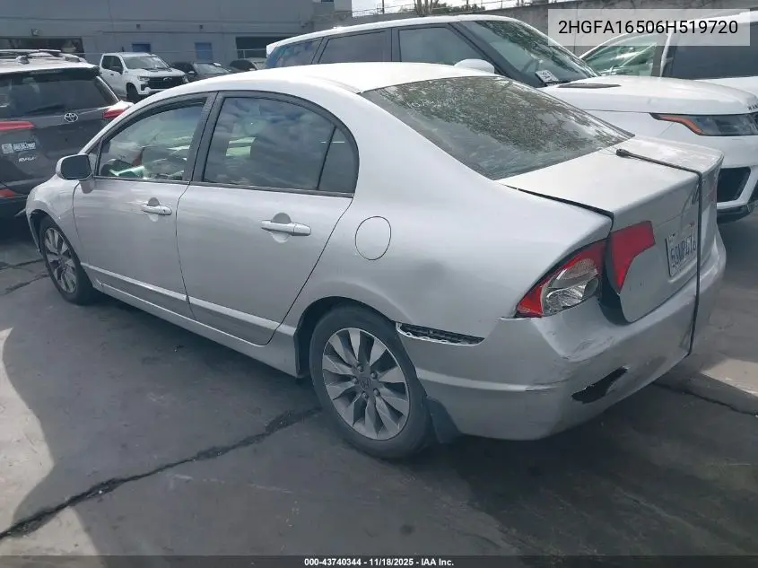 2HGFA16506H519720 2006 Honda Civic Lx