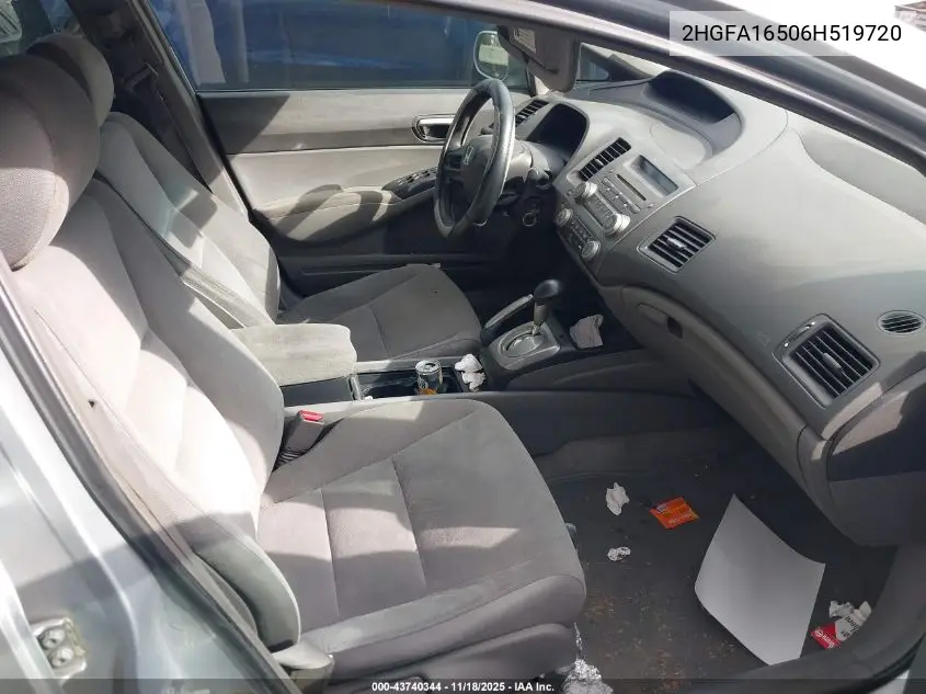 2HGFA16506H519720 2006 Honda Civic Lx