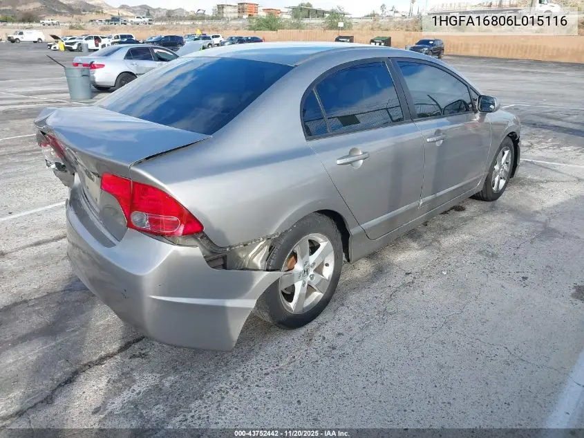1HGFA16806L015116 2006 Honda Civic Ex