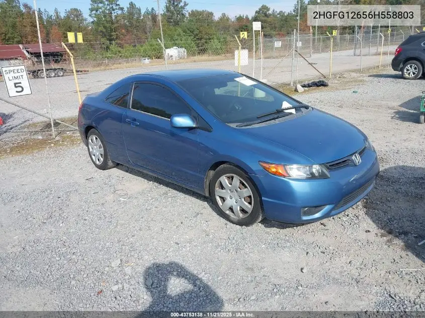 2HGFG12656H558803 2006 Honda Civic Lx