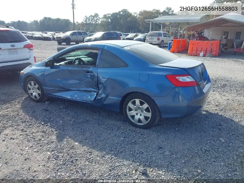 2HGFG12656H558803 2006 Honda Civic Lx