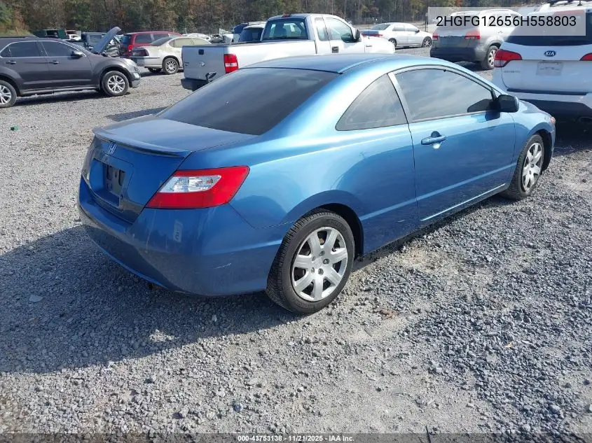 2HGFG12656H558803 2006 Honda Civic Lx