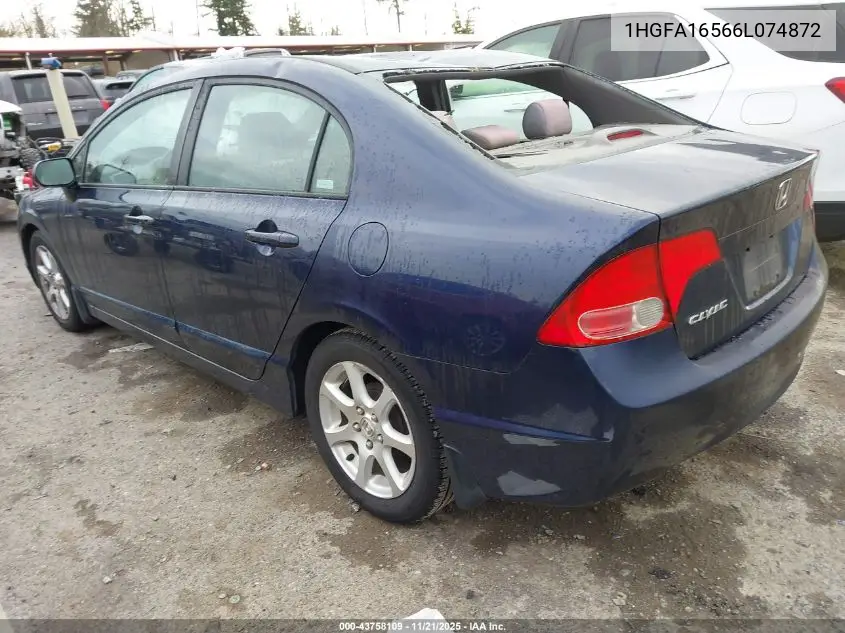 1HGFA16566L074872 2006 Honda Civic Lx