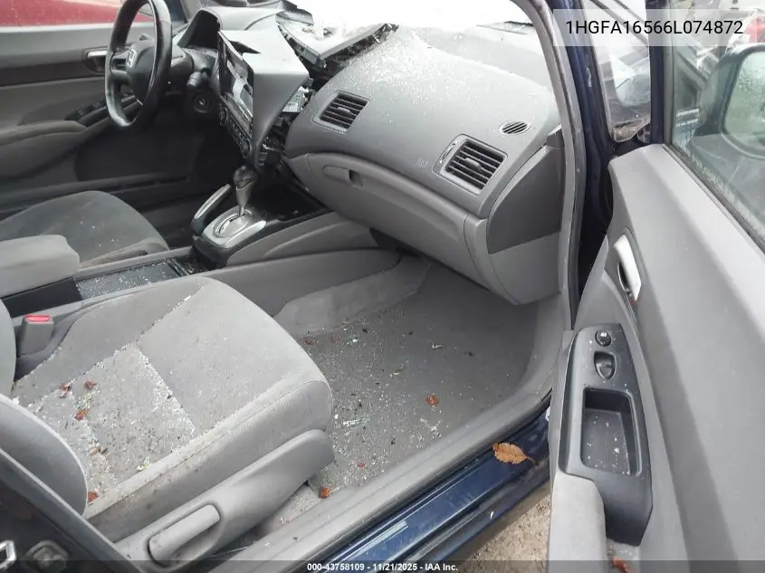 1HGFA16566L074872 2006 Honda Civic Lx