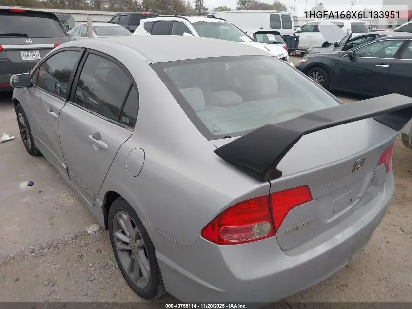 1HGFA168X6L133951 2006 Honda Civic Ex