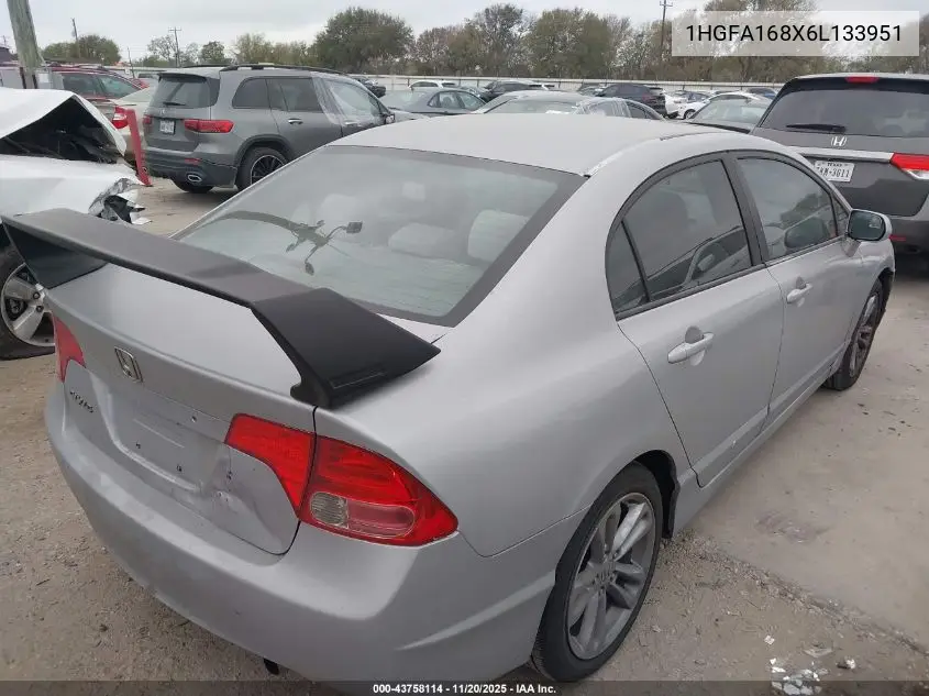 1HGFA168X6L133951 2006 Honda Civic Ex