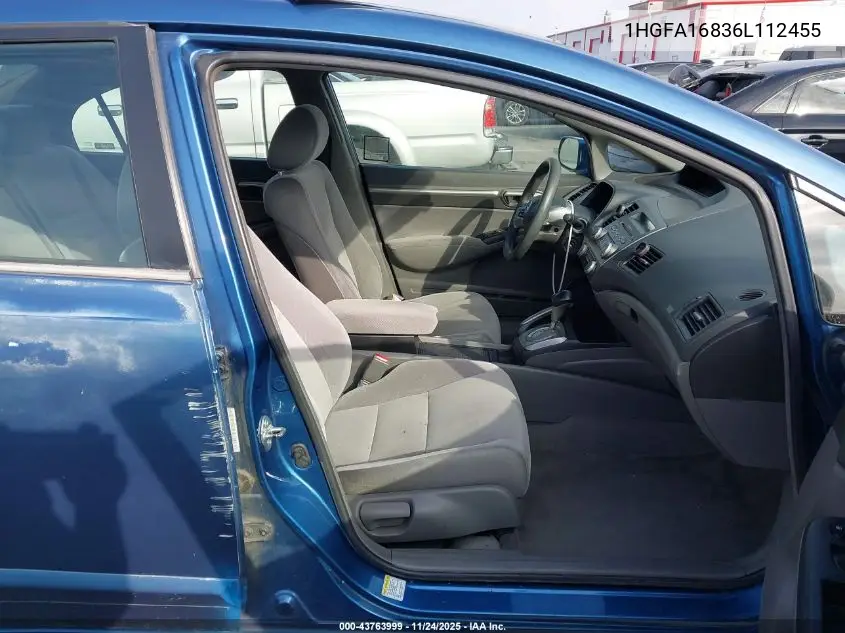 1HGFA16836L112455 2006 Honda Civic Ex