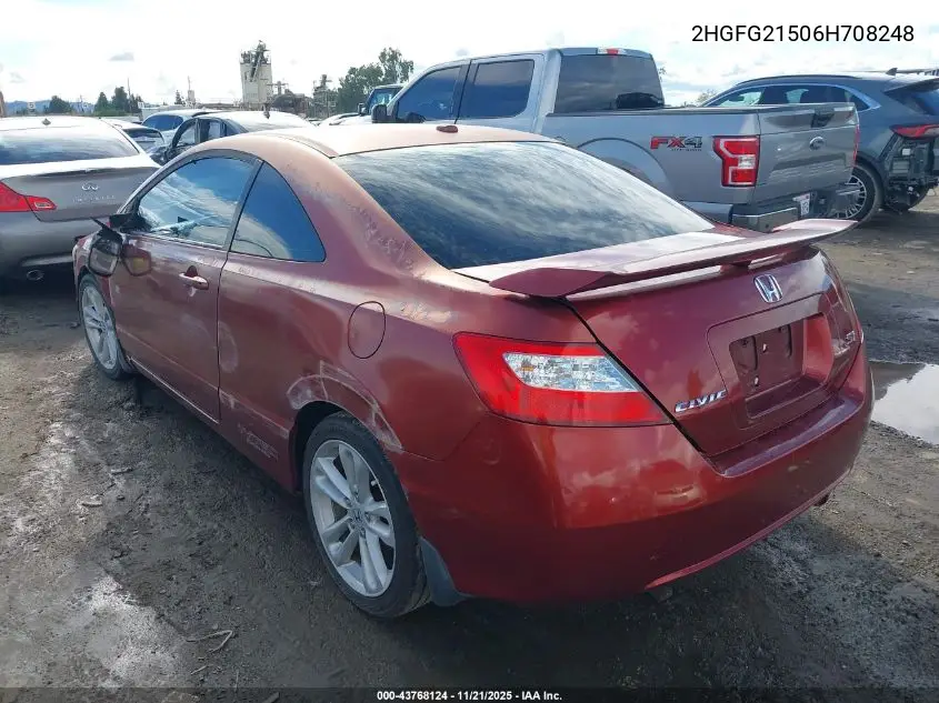2HGFG21506H708248 2006 Honda Civic Si