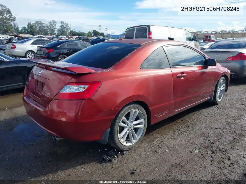 2HGFG21506H708248 2006 Honda Civic Si