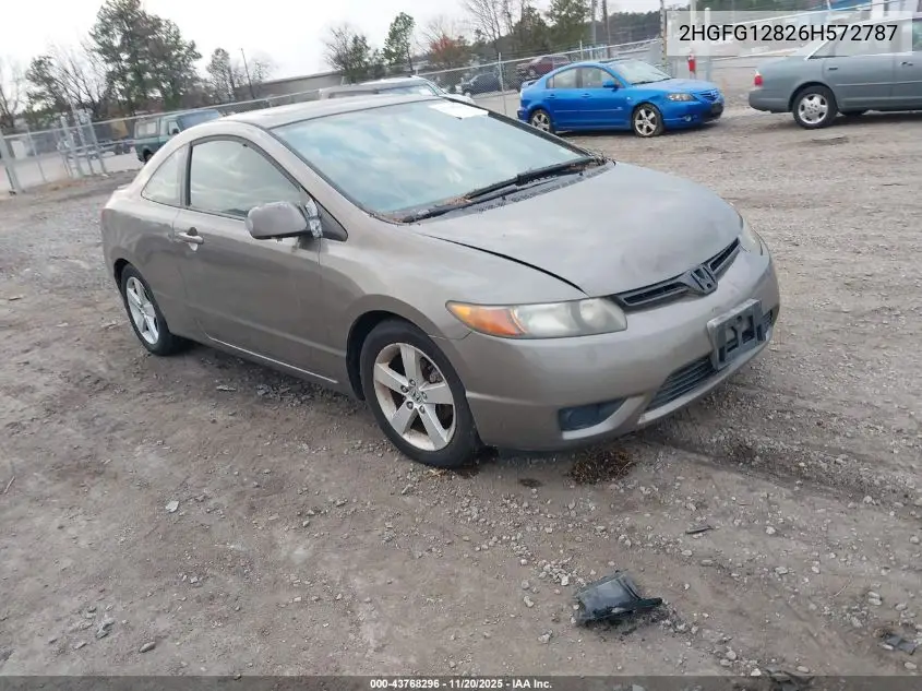 2HGFG12826H572787 2006 Honda Civic Ex