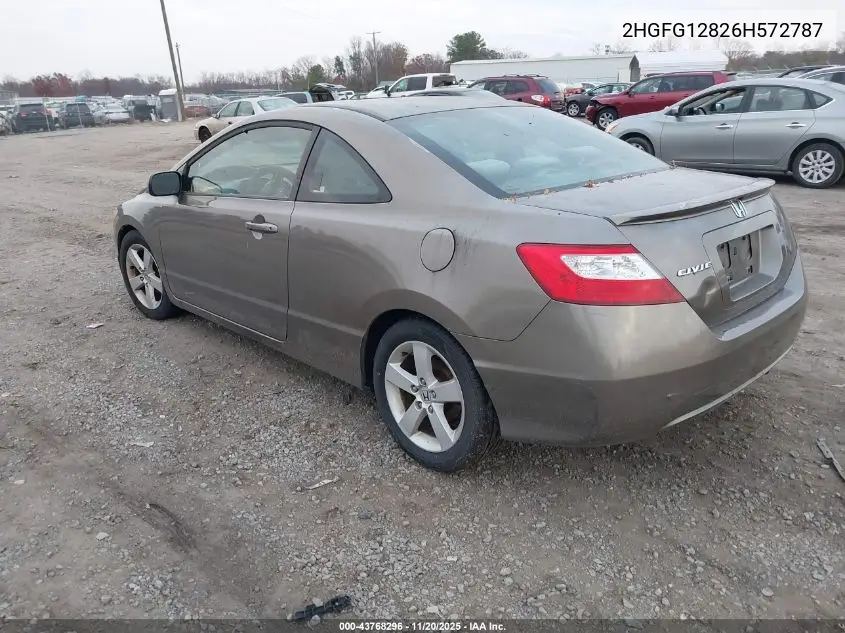 2HGFG12826H572787 2006 Honda Civic Ex