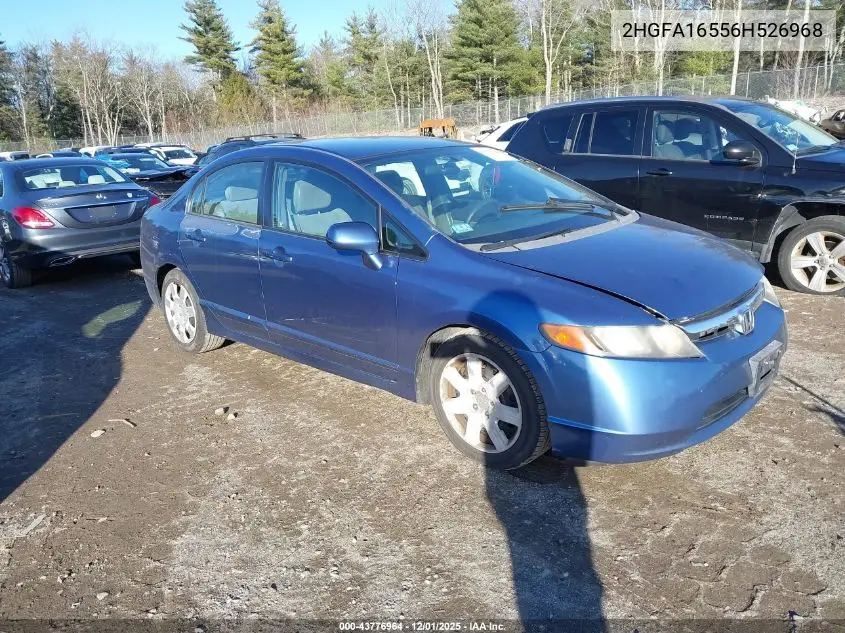 2HGFA16556H526968 2006 Honda Civic Lx