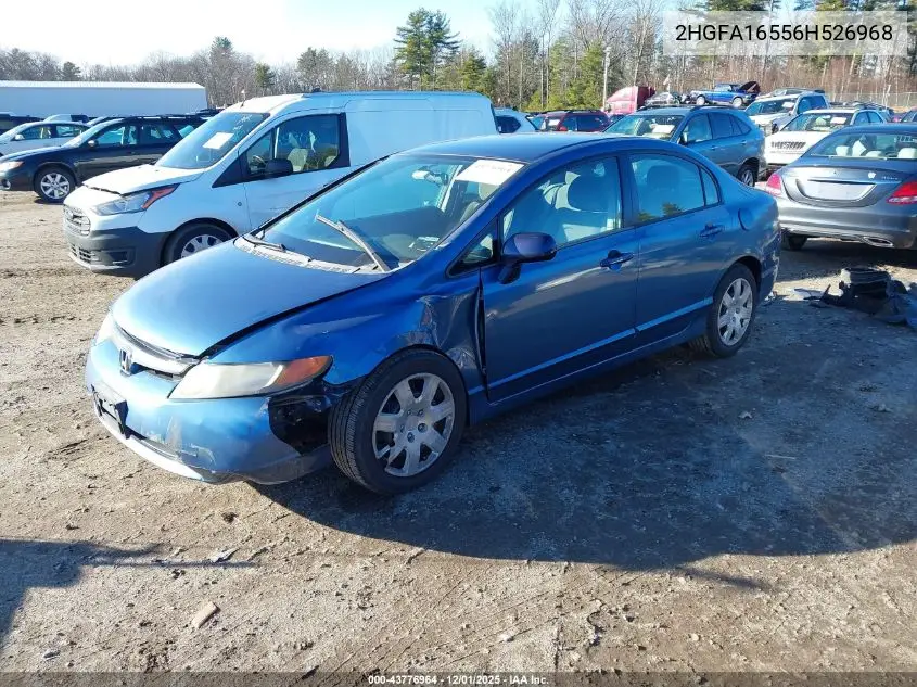 2HGFA16556H526968 2006 Honda Civic Lx