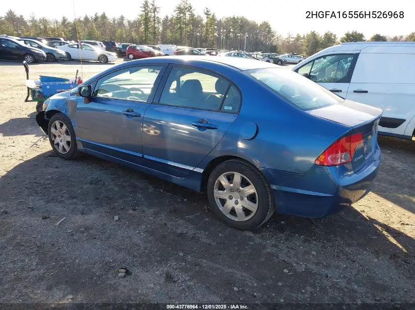 2HGFA16556H526968 2006 Honda Civic Lx