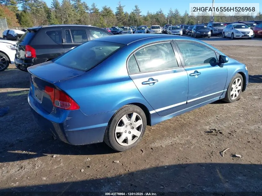 2HGFA16556H526968 2006 Honda Civic Lx