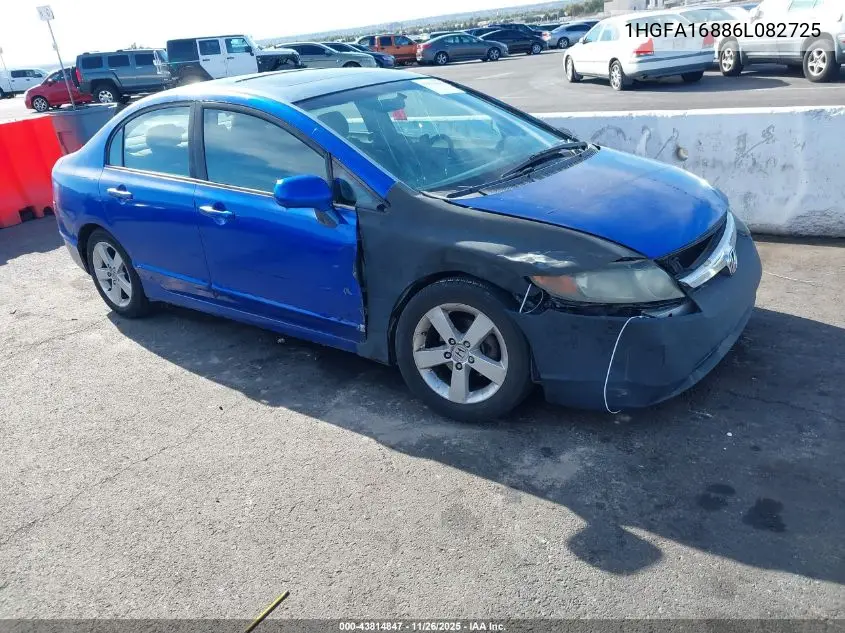 1HGFA16886L082725 2006 Honda Civic Ex
