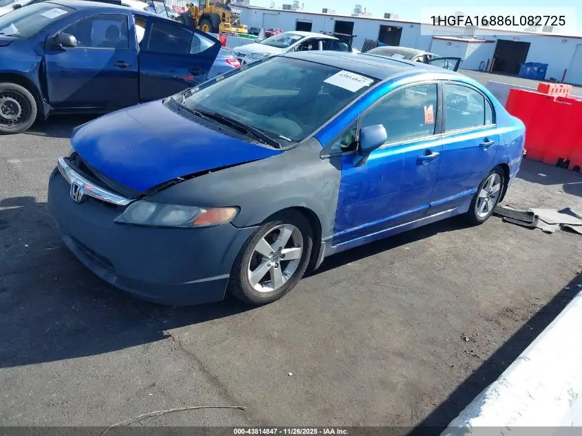 1HGFA16886L082725 2006 Honda Civic Ex