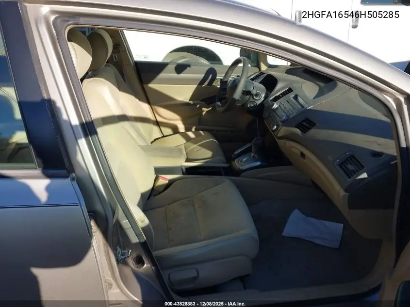 2HGFA16546H505285 2006 Honda Civic Lx