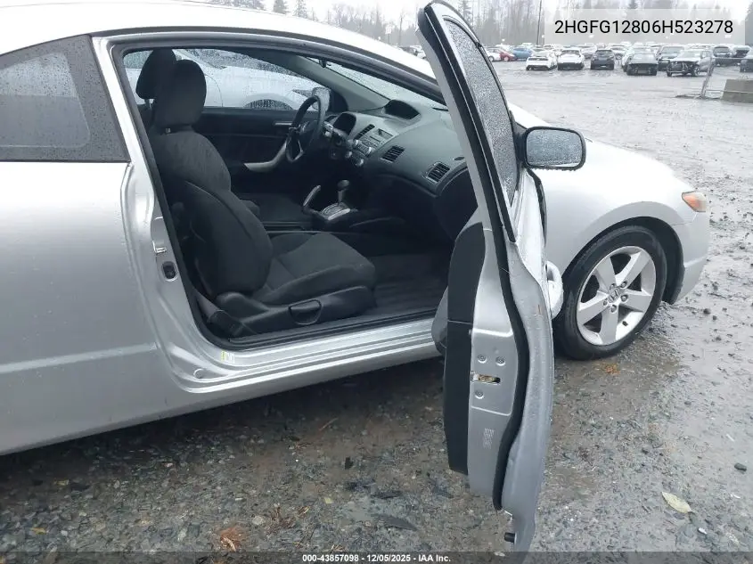 2HGFG12806H523278 2006 Honda Civic Ex