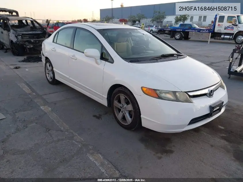 2HGFA16846H508715 2006 Honda Civic Ex