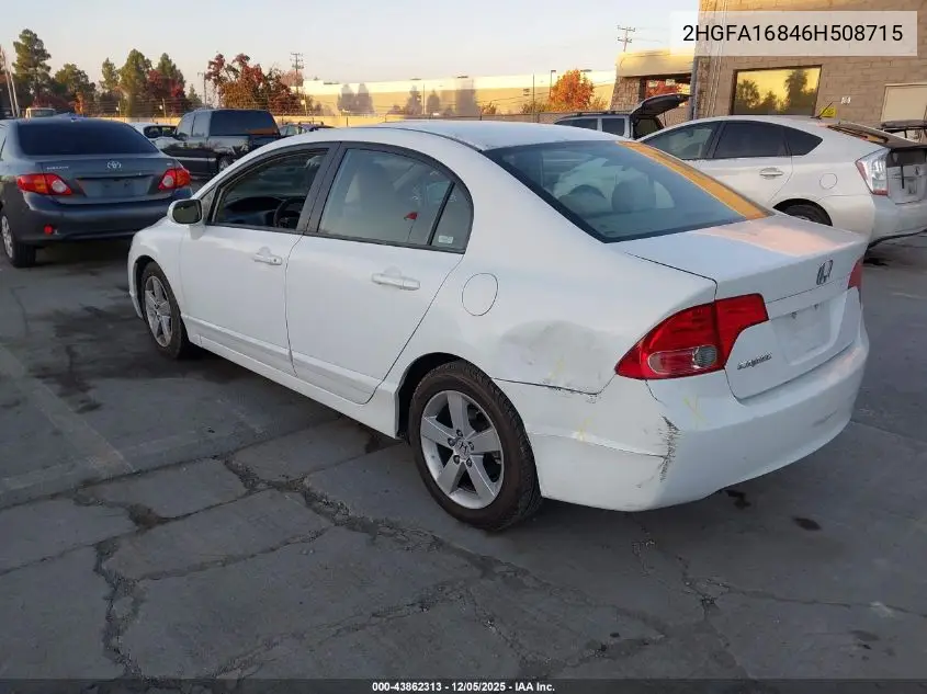 2HGFA16846H508715 2006 Honda Civic Ex