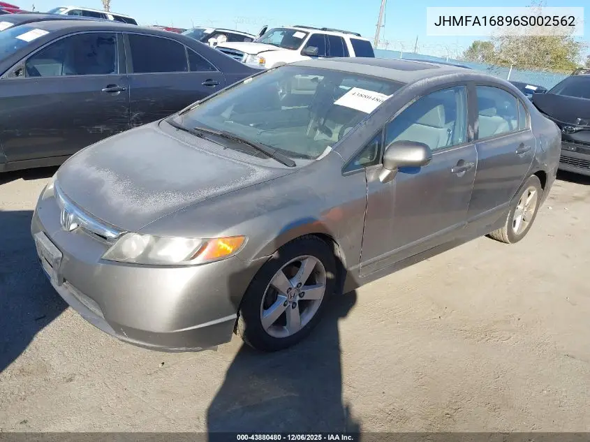 JHMFA16896S002562 2006 Honda Civic Ex
