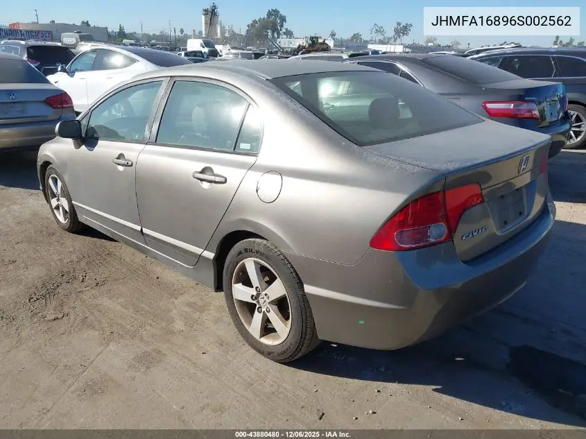 JHMFA16896S002562 2006 Honda Civic Ex