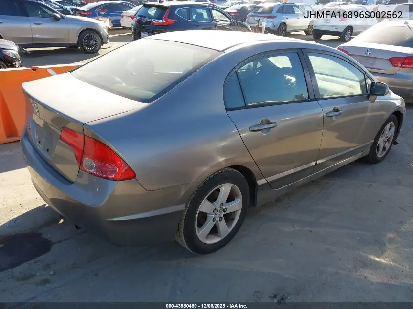 JHMFA16896S002562 2006 Honda Civic Ex