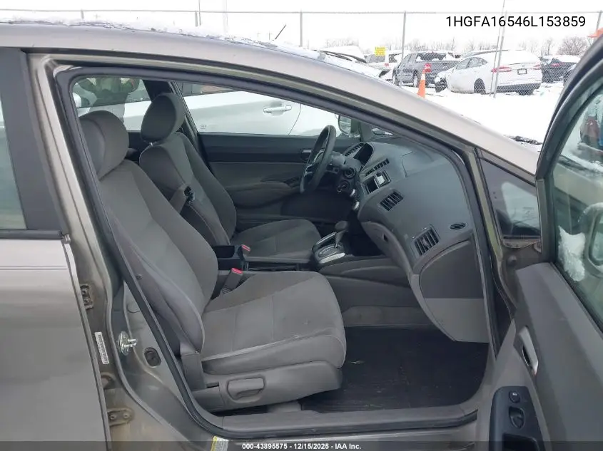 1HGFA16546L153859 2006 Honda Civic Lx