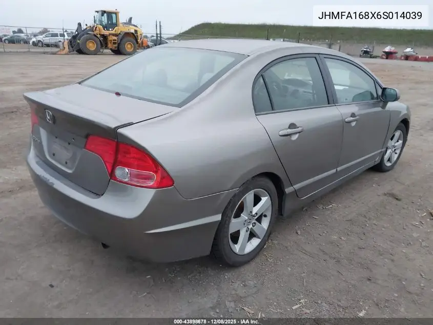 JHMFA168X6S014039 2006 Honda Civic Ex